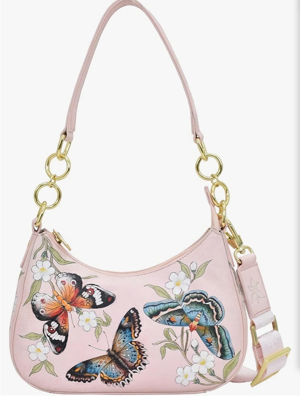 NWT Anuschka Hand Painted Leather Bag
